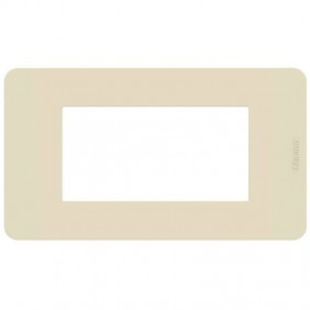 Placa Bticino MatixGO Tones 4 módulos marfil...