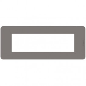 Placa Bticino MatixGO Tones 7 módulos gris...