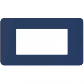 Placa Bticino MatixGO Tones 4 módulos blue...
