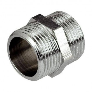 Nipplo Filettato Per Tubi IBP M/M 3/8 Ottone Cromato 8280 M03C00000 - Foto 8