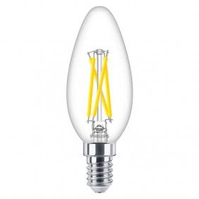 Philips Led Olive Bulb 4W 2700K E14 Connection...