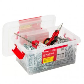 Kit of 500 dowels with scissors and Fischer SX...