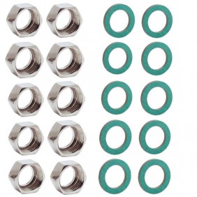 Tuerca roscada con junta Eurotis DN15 3/4 latón...