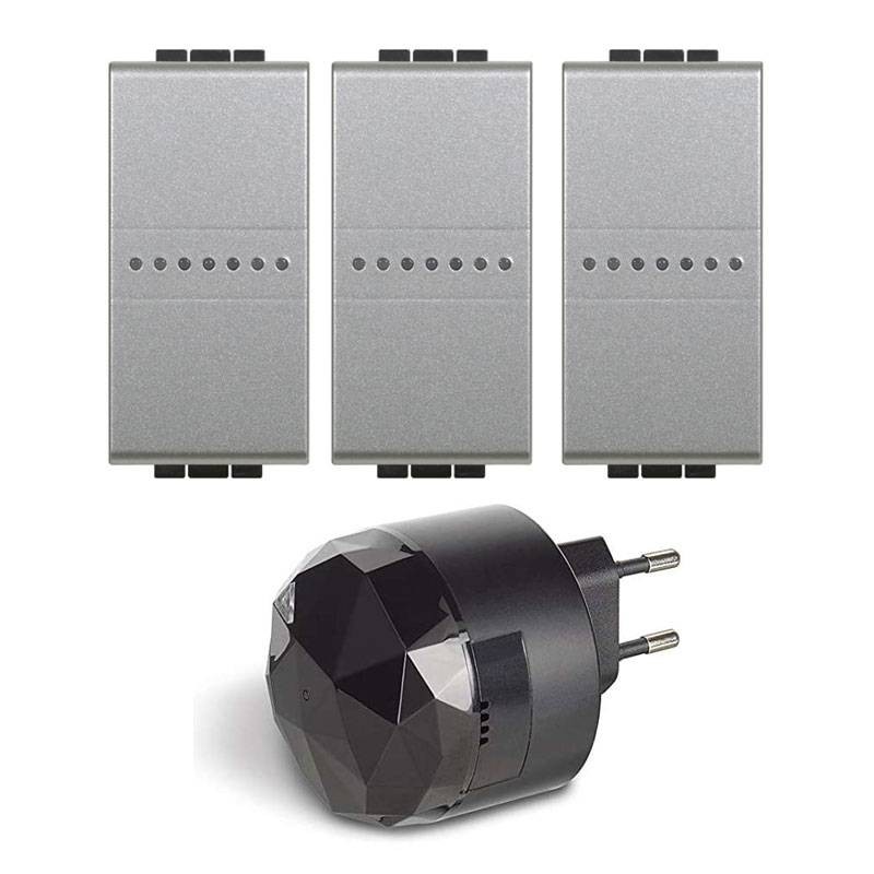 Kit Luci Smart BTicino Livinglight - Gateway E 3 Deviatori Per Controllo Luci Con App E Alexa - Foto 5