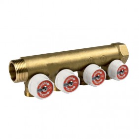 Colector Giacomini modular con grifos 3/4 x 1/2...