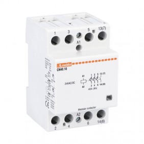 Lovato modular contactor 40A AC1 4NO 24VAC/DC 3...