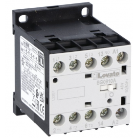 Lovato three-pole mini contactor 9A coil ac-24V...