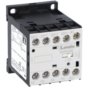 Mini contactor Lovato ac-24V bobina 4NA...