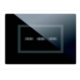 La placa Ave Toque el vidrio de 3 módulos De 3...