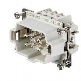Connettore inserto Maschio Weidmuller HDC 6P+T...