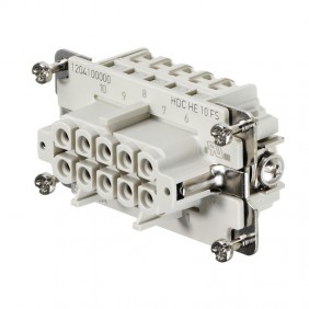 Connettore inserto Femmina Weidmuller HDC 10P+T...