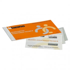 Buono Assistenza Tecnica Bticino blocchetto 5...