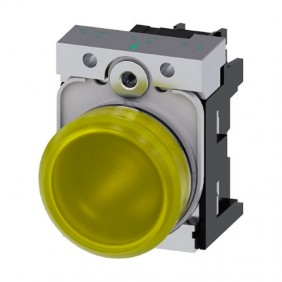 Indicator Siemens bright yellow LED 230V 22mm...