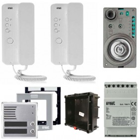 Kit interphone Urmet Bifamiliale avec Mirò et...