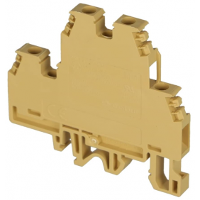 Cabur double-deck feed-through clamp 4mmq Beige...