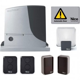 Kit puerta corredera Nice 600 kg con fotocélula...