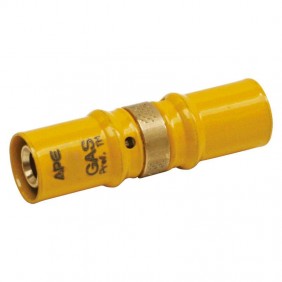 Manchon droit pour gaz Ape 32x26 mm laiton...