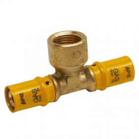 Raccord Té pour gaz Ape F 3/4 x 26 mm laiton...