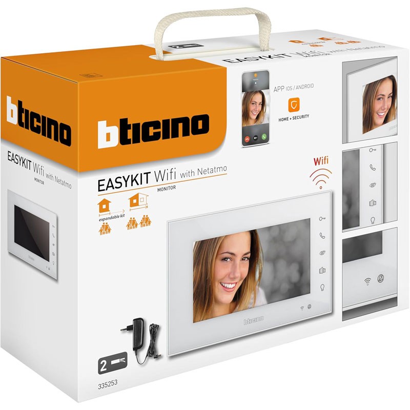Kit interphone vidéo unifamilial Bticino CLASSE100 V16E 2 fils