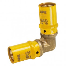 Ape gas elbow fitting 26x26 mm brass 3AP6510026