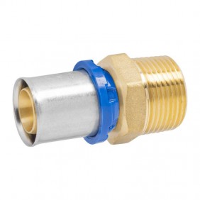 Ape straight fitting M 1 inch x 32 mm brass...