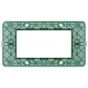 Soporte 4 módulos Vimar Plana para cajas de...