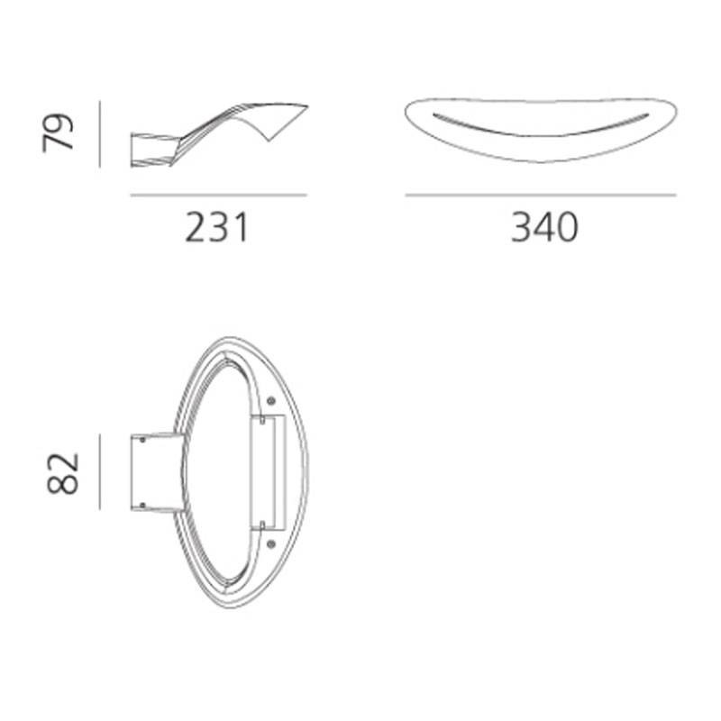 Designed by Eric SolèFor ArtemideArtemide Mesmeri LED wall lamp