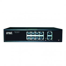 Urmet 8 Port PoE Switch 2 Port Uplink Ethernet...