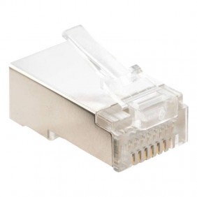 Plug Fanton CAT5E 8/8 RJ45 schermato FTP 23724