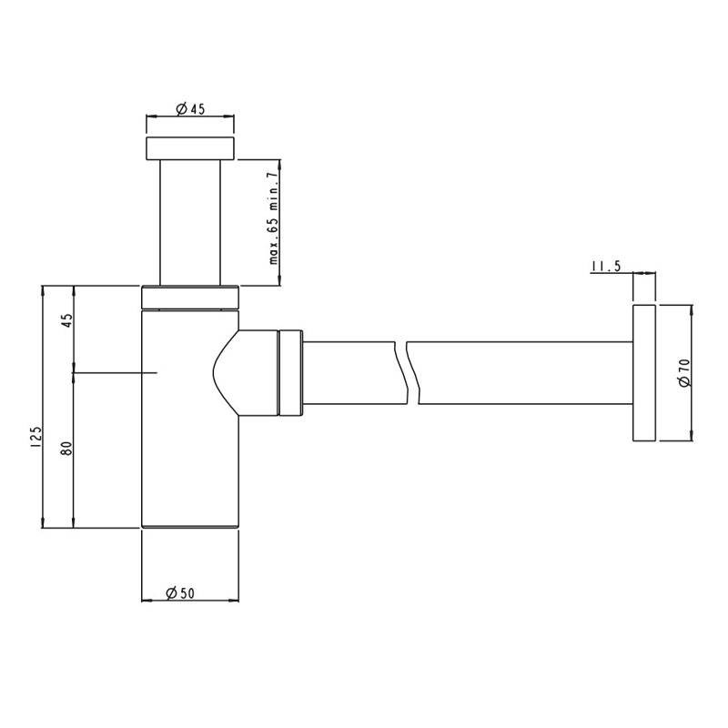 Sifón Para Lavabo Y Fregadero - Desagüe Retráctil Acero Inoxidable, Fácil Instalación, Ideal Para Baño Y Cocina