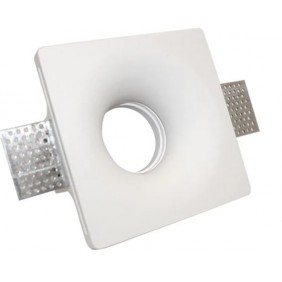 Poliplast square plaster spotlight for GU10...