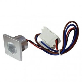 Spot encastré Led carré Boboli 2W 3000K satiné...