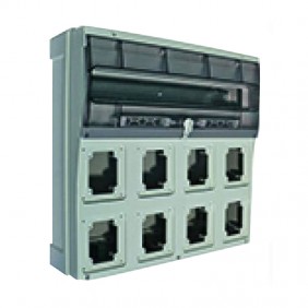 Quadro finestrato Palazzoli per 8 prese IP66...