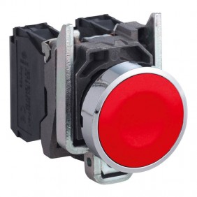 Telemecanique completo rojo + 1NC pulsador XB4BA42