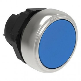 Lovato Platinum Shaved Blue Pulse Button LPCB106