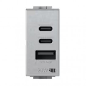Presa USB 4Box CCA 20W per Bticino LivingLight...