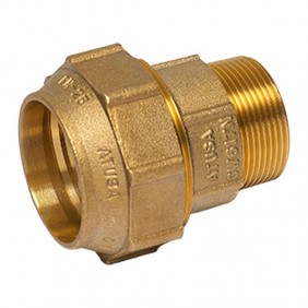Atusa Straight Pipe Fitting Male 1 1/4 Brass...