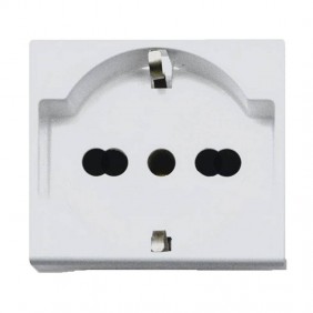 Ave RAL S45 2P+E 10/16A 2-Module Two-Way Schuko...