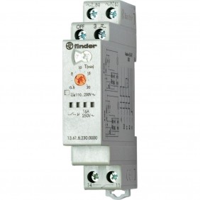 Finder timer relay 230V DIN 13.61.8.230