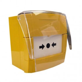 Bouton manuel d’incendie Notifier Jaune...