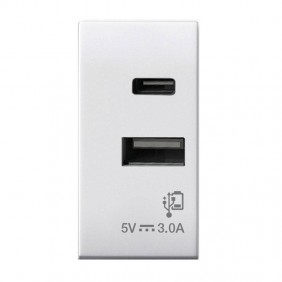 Ave Domus S44 3A Type A+C USB Socket White...