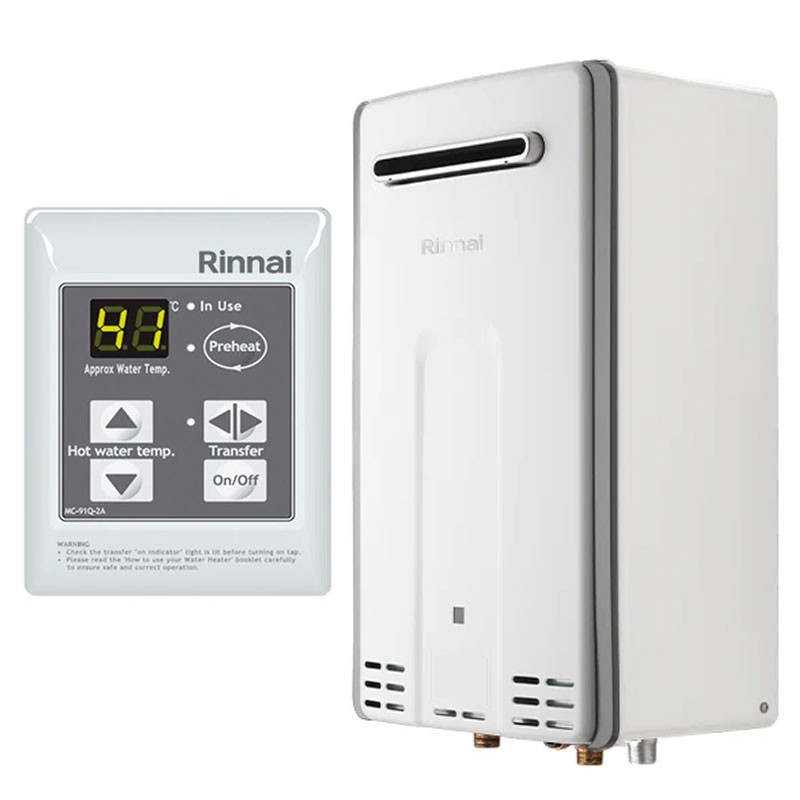 Calentador de agua externo de metano Rennai INFINITY 28e litros REU-VCM2837WD-NG