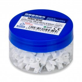 Master cable clip diameter 5/6 mm white 500CB56