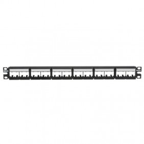 Panduit patch panel 24 ports 1 RU black with...