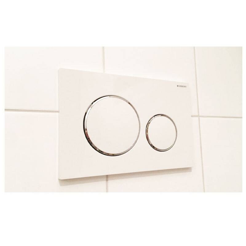 Geberit, Plaque de commande Sigma20 115.882.11.1 pour rinçage à 2 quantités Blanc mat 115882111 Geberit, Plaque de commande Sigma20 115.882.11.1 pour rinçage à 2 quantités Blanc mat 115882111