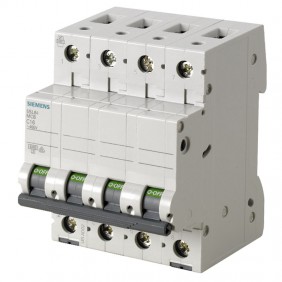 Interruttore magnetotermico Siemens 4P 6A 6kA...
