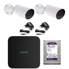 Kit Videosorveglianza Ajax IP NVR 8 canali e 2...