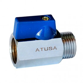 Atusa Mini Kugelhahn mit Flügelgriff A/I 1/2...