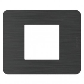 Placca Bticino MatixGO 2 moduli Black Nickel...