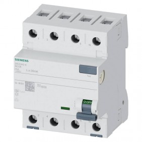 Interruttore differenziale Siemens 25A 4P 30MA...